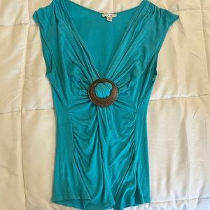 Cache teal top size medium